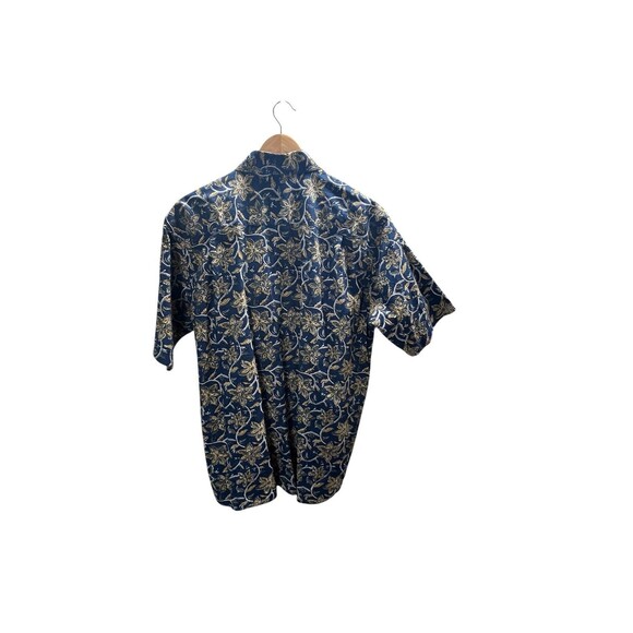 Orvis Shirt Men's Size XL Blue Yellow Floral Button Up Active Fit 100% Cotton - Picture 2 of 5